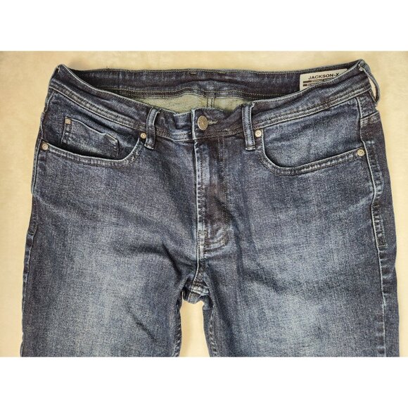 Buffalo David Bitton Jeans Mens 34x30 Jackson-X Straight Stretch Dark Wash - Picture 2 of 16